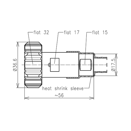7-16 Stecker Steckverbinder LF 3/8"-50 CAF® O-Ring Produktbild Side View L