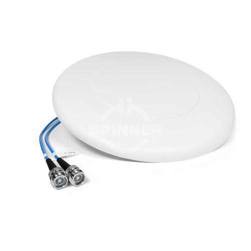 MIMO 2-Tor flache HH-Pol Omni-Innenraum-Antenne 380-4000 MHz 5 dBi 360° 4.3-10 Buchse Produktbild