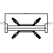 Rechteck-Hohlleiter R 32 gerades Leitungsstück Produktbild