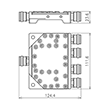 Koaxialer 4-Wege Leistungsteiler 300 W 694-2700 MHz 4.3-10 Buchse Produktbild Side View S