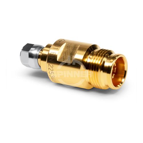 2.2-5 female to 3.5 mm male DC-20 GHz precision adapter product photo Front View L