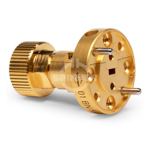 R 900 to RUG-1.0 mm female 75-110 GHz precision adapter product photo Front View L