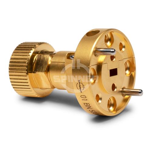 R 740 to RUG-1.0 mm female 60-90 GHz precision adapter product photo Front View L
