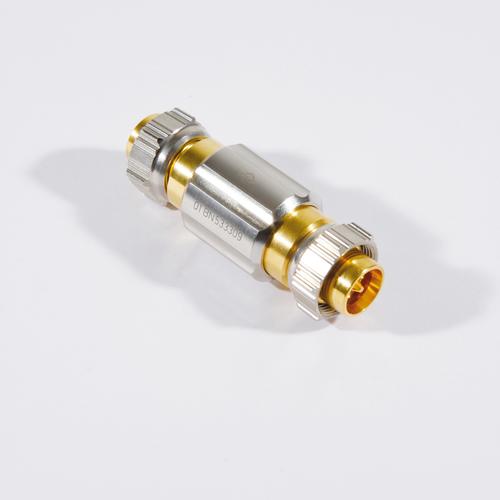 Precision through DC-12 GHz 4.3-10 male screw to 4.3-10 male screw product photo Front View L