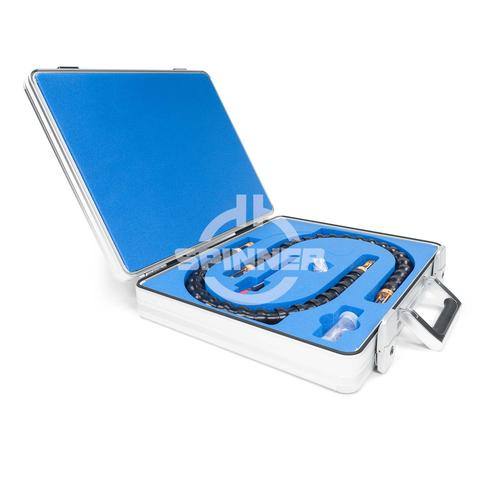 Flexible dielectric waveguide set R 740 60-90 GHz 2x600 mm EasySnake product photo Front View L