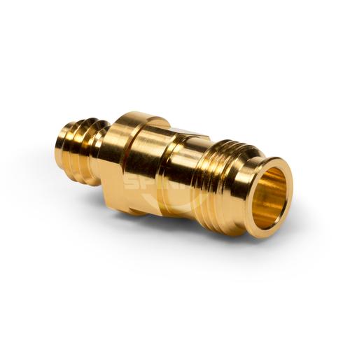 1.35 mm female to 1.0 mm female DC-90 GHz precision adapter product photo Front View L