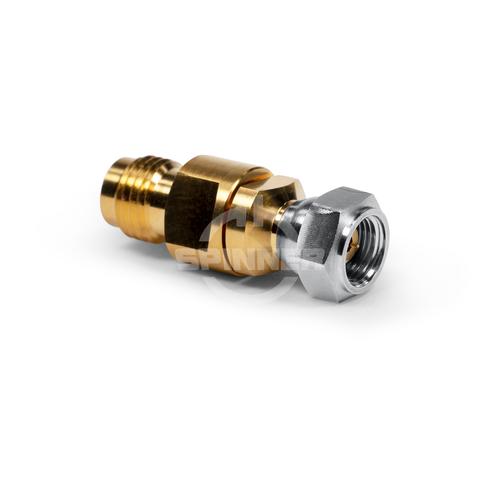 1.85 mm female to 1.35 mm male DC-70 GHz precision adapter product photo Front View L