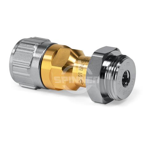N male to RUG-3.5 mm male DC-18 GHz precision adapter product photo Front View L