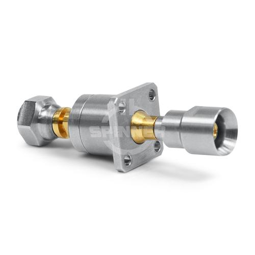 1.35 male push-pull to 1.35 male   DC-90 GHz precision adapter EasyDock product photo Front View L