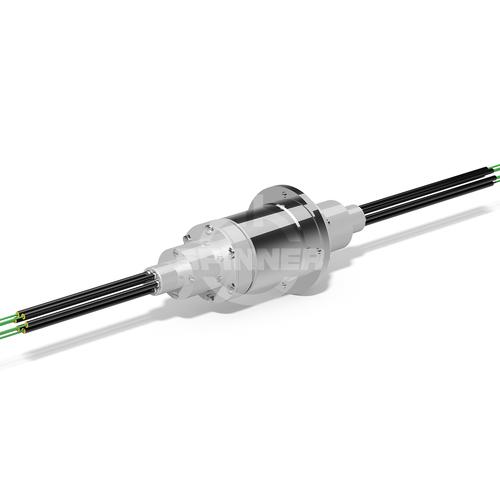6 channel fiber optic rotary joint singlemode x.40 LC-APC IP54 product photo Front View L