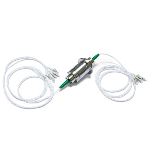 4 channel fiber optic rotary joint multimode x.40 Elio Contact ELIO20WGLA IP50 product photo Front View L