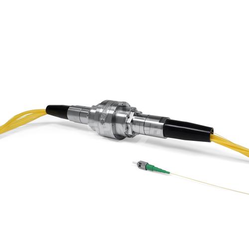 81 channel fiber optic rotary joint singlemode x.60 ST-APC IP50 product photo Front View L