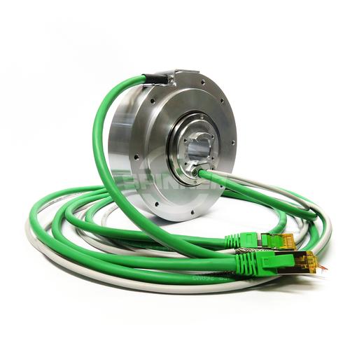 Contactless data rotary joint 1x 100BASE-TX real-time full-duplex product photo Front View L