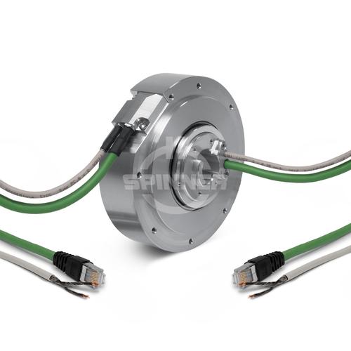Contactless data rotary joint 1x 100BASE-TX real-time half-duplex product photo Front View L