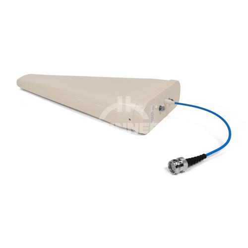 SISO 1-port V-Pol Log-Per in-building antenna 617-6000 MHz 10 dBi  4.3-10 female product photo Front View L
