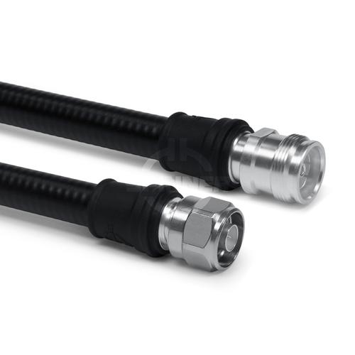 Coaxial jumper cable assembly SF 1/2"-50-CPR 4.3-10 female N male 3 m product photo Front View L