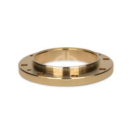 Fixed flange for brazing 4 1/2" EIA product photo