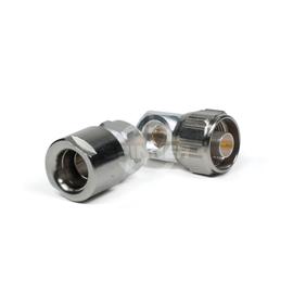 N male right angle connector RG214 RG393 clamped product photo