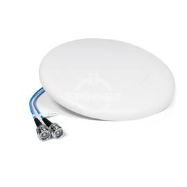 MIMO 2-port thin HH-Pol omni in-building antenna 380-4300 MHz 5 dBi 360° 4.3-10 female product photo