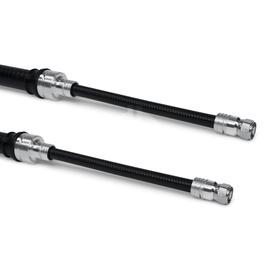 Coaxial hybrid jumper cable assembly SF 1/2"-50-PE-LF 7/8"-50-PE N male N male 16 m product photo