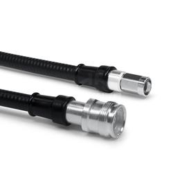 Coaxial jumper cable assembly SF 3/8"-50-PE 4.3-10 female NEX10® male screw 0.5 m product photo