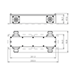 Coaxial directional coupler 3 dB X-Style 350-2700 MHz 4.3-10 female product photo Side View S