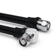 Coaxial jumper cable assembly LF 1/2"-50-PE N male N male right angle 0.6 m product photo