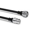 Coaxial jumper cable assembly SF 1/4"-50-FR N male N female 0.4 m product photo
