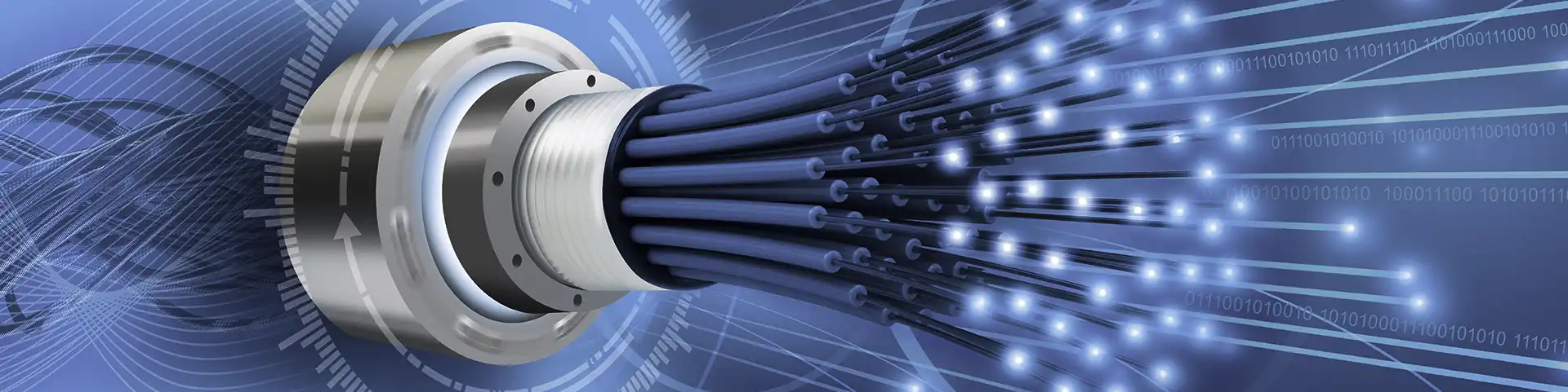 Juntas rotativas de fibra óptica para la transmisión de datos a alta velocidad
