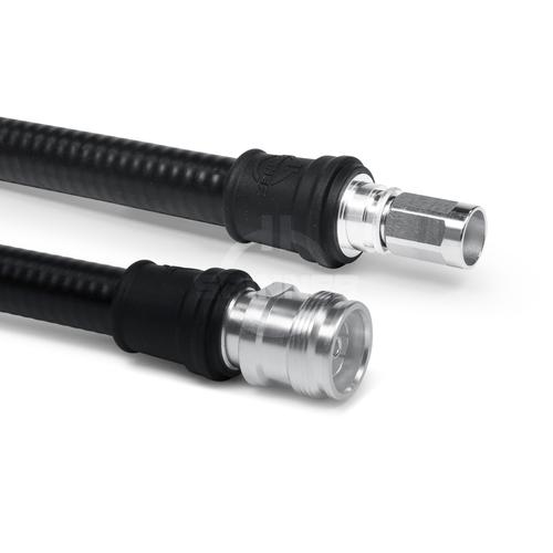 Cable coaxial confeccionado SF 1/2"-50-PE 4.3-10 enchufo NEX10® clavija para atornillar 1.5 m Imagen del producto Front View L