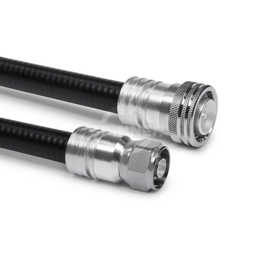 Cable coaxial confeccionado SF 1/2"-50-PE 4.3-10 clavija push-pull N clavija 1 m Imagen del producto Front View L