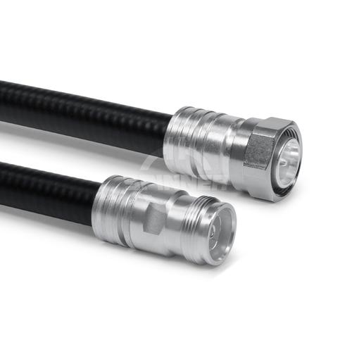 Cable coaxial confeccionado SF 1/2"-50-PE 4.3-10 clavija para atornillar 4.3-10 enchufo 1 m Imagen del producto Front View L