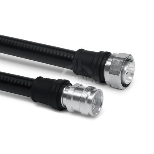 Cable coaxial confeccionado SF 1/2"-50-PE 4.3-10 clavija para atornillar 4.3-10 enchufo 5 m Imagen del producto Front View L