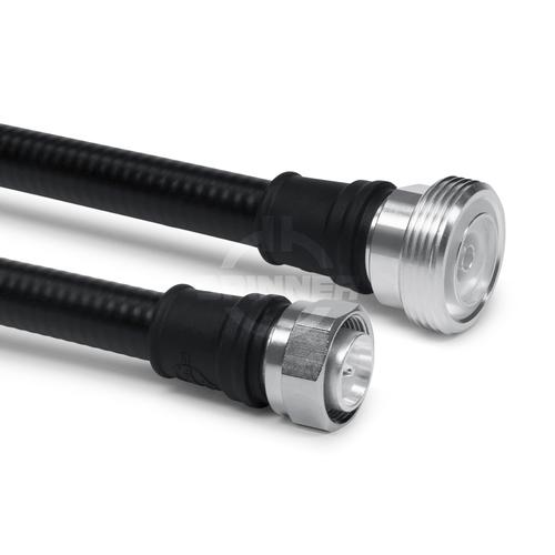 Cable coaxial confeccionado SF 1/2"-50-PE 7-16 enchufo 4.3-10 clavija para atornillar 4 m Imagen del producto Front View L