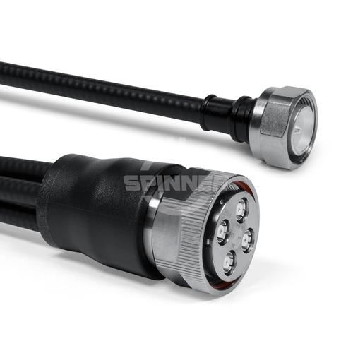 Cable coaxial confeccionado SF 1/4"-50-PE MQ4 enchufe 4.3-10 clavija para atornillar 2 m Imagen del producto Front View L