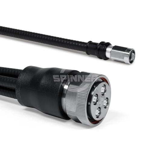 Cable coaxial confeccionado SF 1/4"-50-PE MQ4 enchufe NEX10® clavija para atornillar 3 m Imagen del producto Front View L