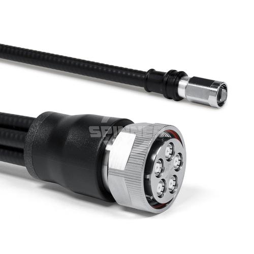 Cable coaxial confeccionado SF 1/4"-50-PE MQ5 clavija para atornillar NEX10® clavija para atornillar 1 m Imagen del producto Front View L