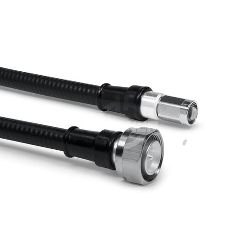 Cable coaxial confeccionado SF 3/8"-50-PE 4.3-10 clavija para atornillar NEX10® clavija para atornillar 2 m Imagen del producto Front View L