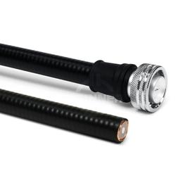 Cable coaxial confeccionado SF 1/2"-50-PE 4.3-10 clavija push-pull terminación de cable abierta (pigtail) 4 m Imagen del producto