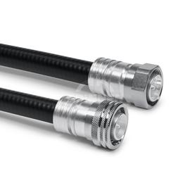 Cable coaxial confeccionado SF 1/2"-50-PE 4.3-10 clavija para atornillar 4.3-10 clavija push-pull 2 m Imagen del producto