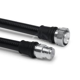Cable coaxial confeccionado SF 1/2"-50-PE 4.3-10 clavija para atornillar N enchufo 8 m Imagen del producto