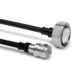 Cable coaxial confeccionado SF 1/4"-50-PE 7-16 clavija 4.3-10 enchufo 4 m Imagen del producto