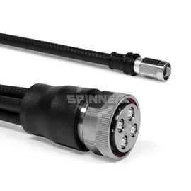 Cable coaxial confeccionado SF 1/4"-50-PE MQ4 enchufe NEX10® clavija para atornillar 1 m Imagen del producto