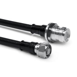 Cable coaxial confeccionado SF 3/8"-50-PE 4.3-10 enchufe para la carcasa N clavija 2.5 m Imagen del producto