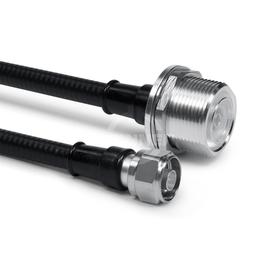 Cable coaxial confeccionado SF 3/8"-50-PE 7-16 enchufe para la carcasa N clavija 1.5 m Imagen del producto