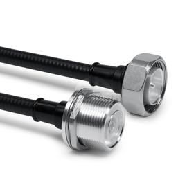 Cable coaxial confeccionado SF 3/8"-50-FR 7-16 clavija 7-16 enchufe para la carcasa 0.5 m Imagen del producto