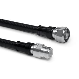 Cable coaxial confeccionado SF 3/8"-50-FR N clavija N enchufo 1 m Imagen del producto