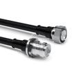 Cable coaxial confeccionado SF 3/8"-50-FR 4.3-10 clavija para atornillar 4.3-10 enchufe para la carcasa 1 m Imagen del producto
