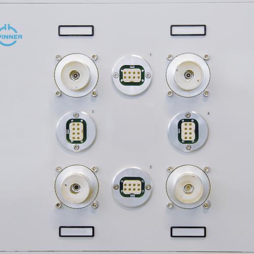 4-ports panneaux de brassage DC-860 MHz 1 5/8" USL-D 1 5/8" EIA IL-1-4 Image du produit   Front View L
