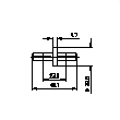 Elément d'accouplement de ligne coaxial rigide 7/8" EIA Image du produit   Side View S